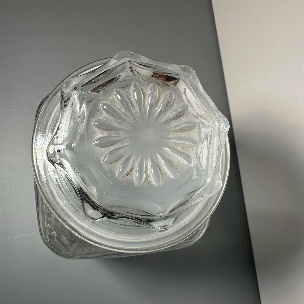 Vintage Anchor Hocking Wexford Glass Canister Cottagecore Circa 1967-1998